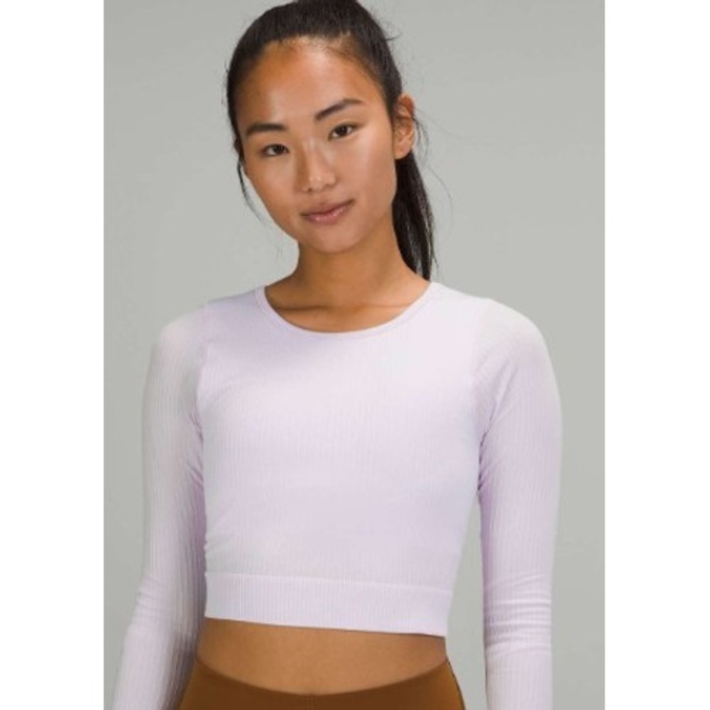 Lululemon Ebb to Street Long Sleeve Lavender Dew size 4